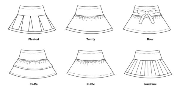 Milkshake Skirts Pattern