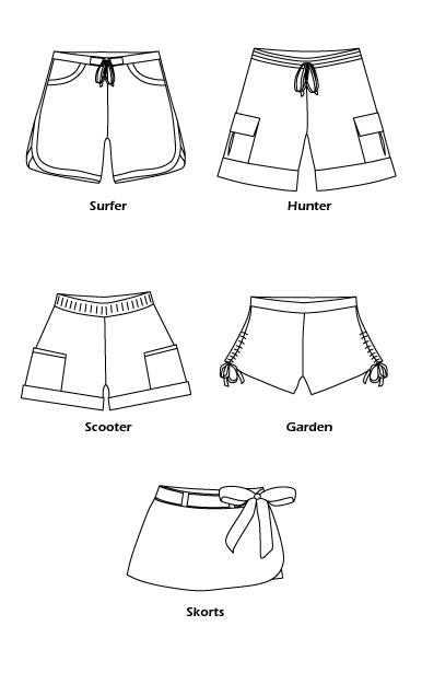 Star Shorts Pattern