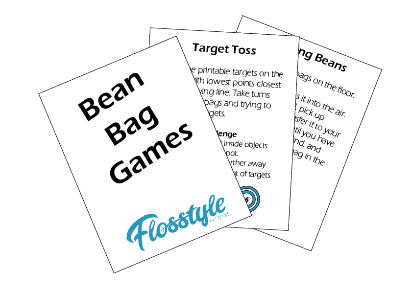 Bean Bag Games Free Printable from flosstyle.com 